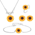 Factory Wholesale Fashion Pearls Cheap Sunflower Jewelry Sets for Women