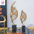 Modern Simple Metal Home Decoration Nordic Light Luxury Ornaments for Living Room Porch Office Soft Decorations