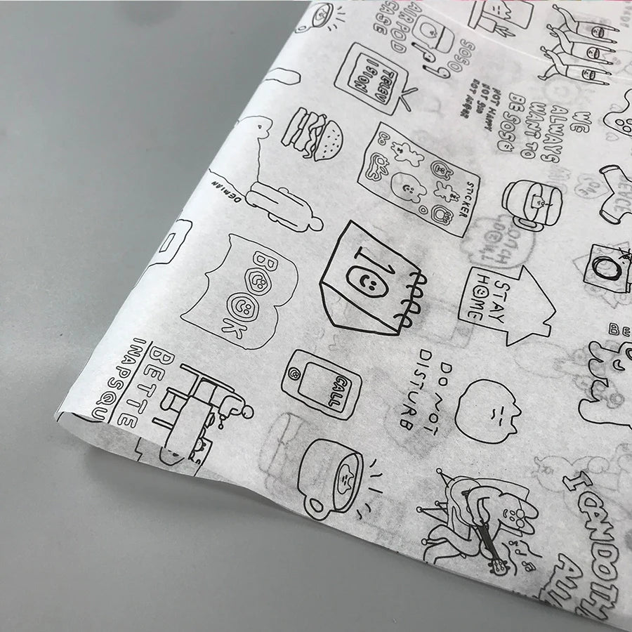 Fast Shipping Wholesale Packaging Tissue Wrapping Paper Gift Wrapping Paper With Black Logo