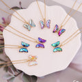 European and American Cross-border New butterfly Necklace Women Fashion Stainless Steel Necklace Personalized Clavicle Chain