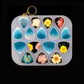 DM181 3PCS/Pack Guitar Pick Holder Epoxy Resin Mold Epoxy Triangle Pick Silicone Mould Keychain Pendant Craft