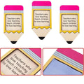 Teacher Appreciation Pencil Sticky Note Dispensers Holders Pencil Shaped Sticky Note Wood Organizers Back to School Party Gift