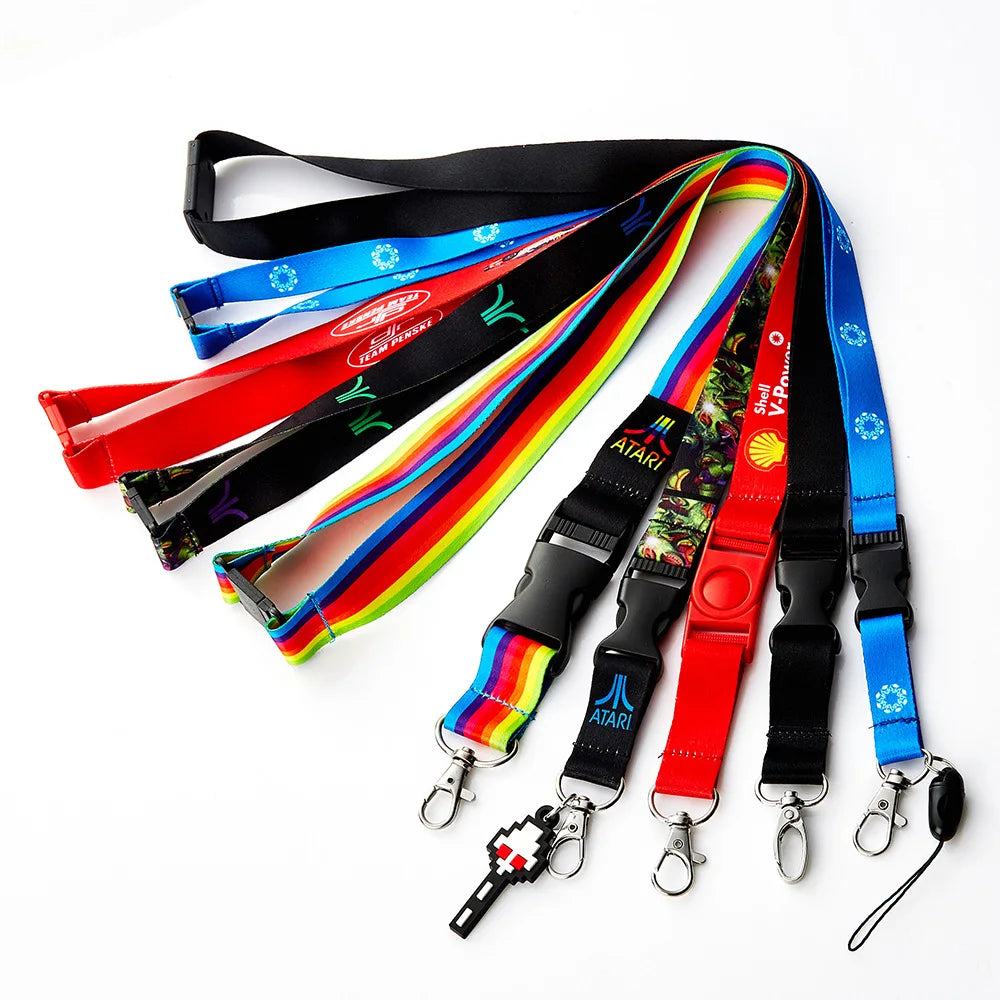 Free Custom Nylon Lanyards With Full Color Letterpress Printing Personalized for Promotional Event Gifts