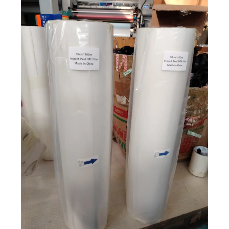 Double Sided Glossy Clear Dtf Transfer Film Roll 24" X 328FT Premium A3+ Dtf Film Roll 13 Inch 30cm Pet Film for Inkjet Printer