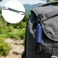 Colorful Aluminum Alloy Hook Plastic Keychain for Water Bottle Survival with Paracord for Outdoor Adventures