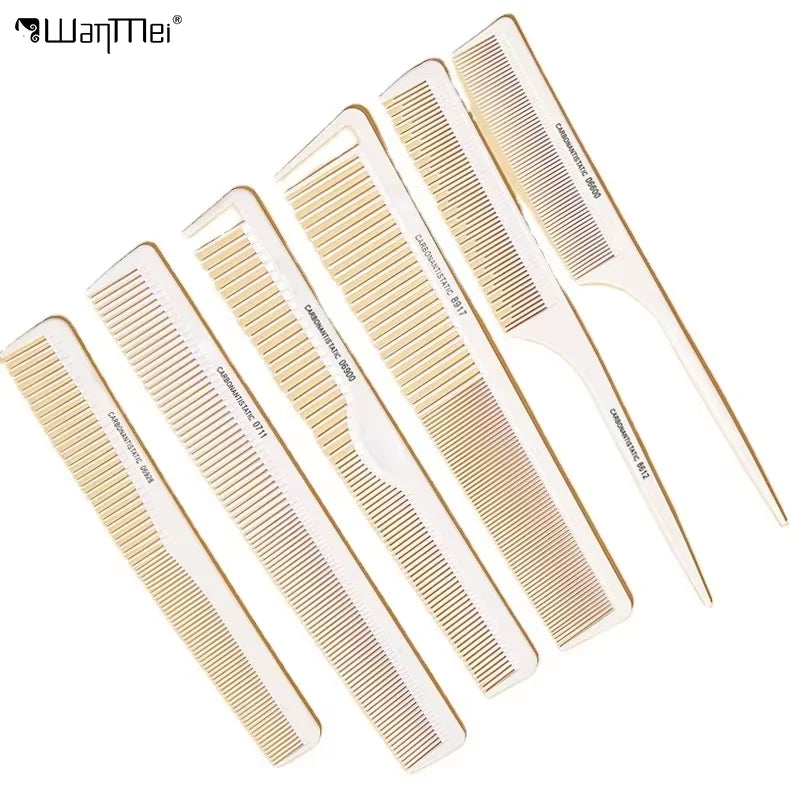 Wanmei Acceptable Private Label Cut Comb Haircut Straight Hairstyle Comb Trim Comb Set