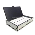 Customized Unfinished With Box Wood Game Blocks 28PCS Set Glossy White MDF Sublimation Dominoes Blank