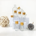 Transparent Cosmetic Foundation Glass Bottle 5-100ml Essential Oil Bottle for Skincare Lotion Dropper Bottle