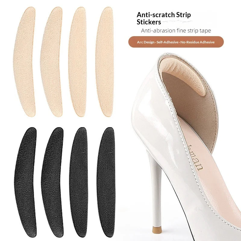 Melenlt Anti-wear Soft Self-adhesive Anti-slip Forefoot Heel Stickers with Size Adjustment for High Heels