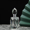 Clear 12ml Crystal Perfume Oil Bottle Arabic Perfume Attar Oil Bottles With Boxes Wholesale