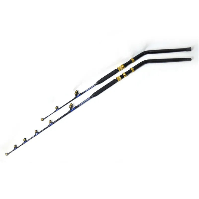 Factory Saltwater Heavy Trolling Rod 6'6" 130LBS Big Game Roller Rod Conventional Boat Fishing Pole
