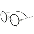 Titanium Glasses Frame Men Women Round Myopia Optical Prescription Eyeglasses Korea Screwless Eyewear