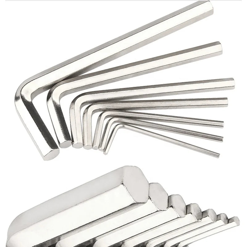 Nielsen Hexagon Metric Inch Allen L Key Screw Wrench Nickel-Plated Steel DIY Grade Hand Tools with OEM Support Packed in Box