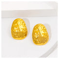 Powell 18K PVD Stainless Steel Jewelry Tarnish-Free Trendy Gold Stud Earrings Zircon Pearl Geometric Pattern New Arrival