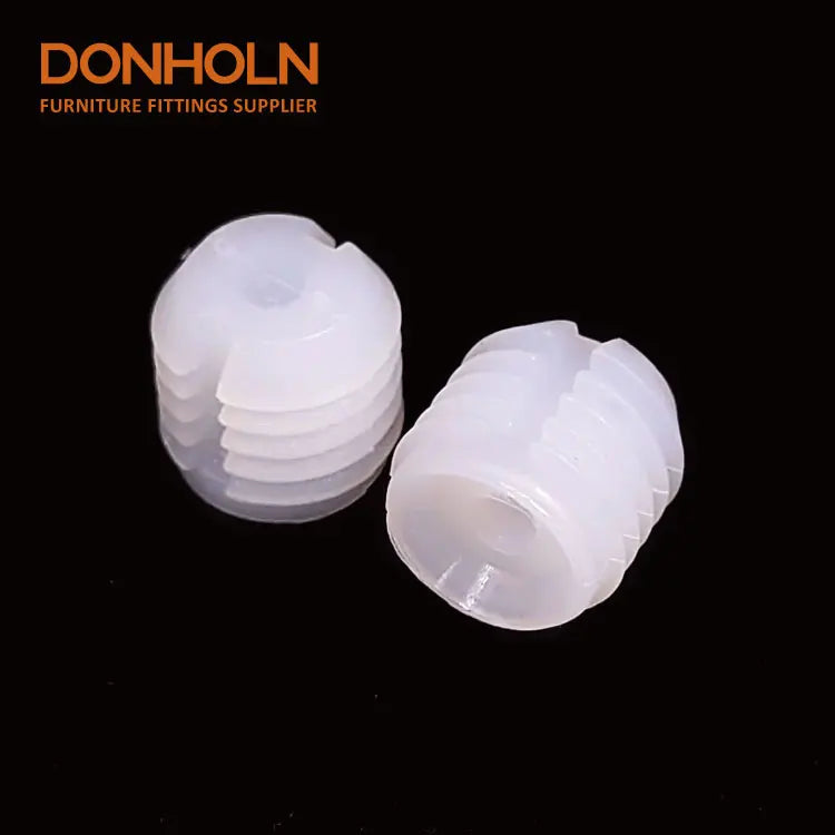 CN3280 High Quality  Pre-inserted Hinge Nut Connecting Nylon Nut for Screw Fasteners Dowels