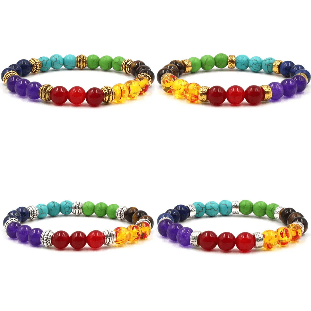 2025 Fashion Manufacturers Sell Well Bracelet Jewelry Charm 7 Chakras Natural Yoga Stone Beads Bracelets Wholesale