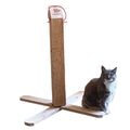 Natural Wood Cat Scratching Post Bamboo Furniture for All Cats with Scratch-resistant Features for Living Room