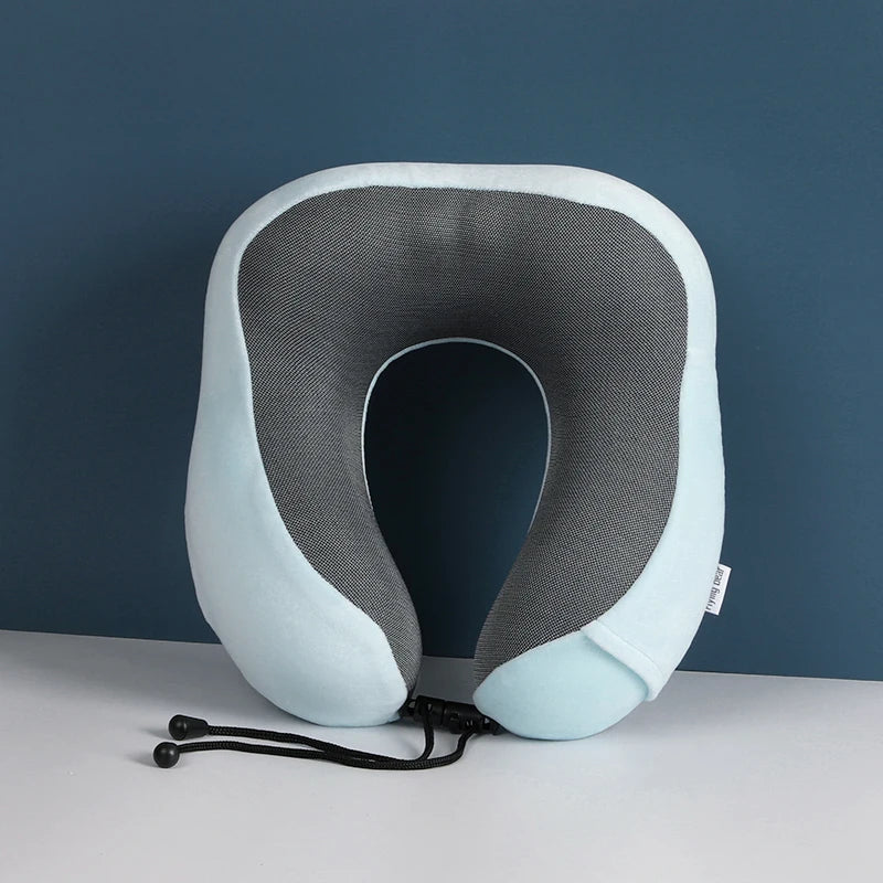 Memory Foam U-Shape Neck Pillow for Travel Car Office Use-Comfortable Removable/Washable OEKO-TEX Certified Customizable Logo