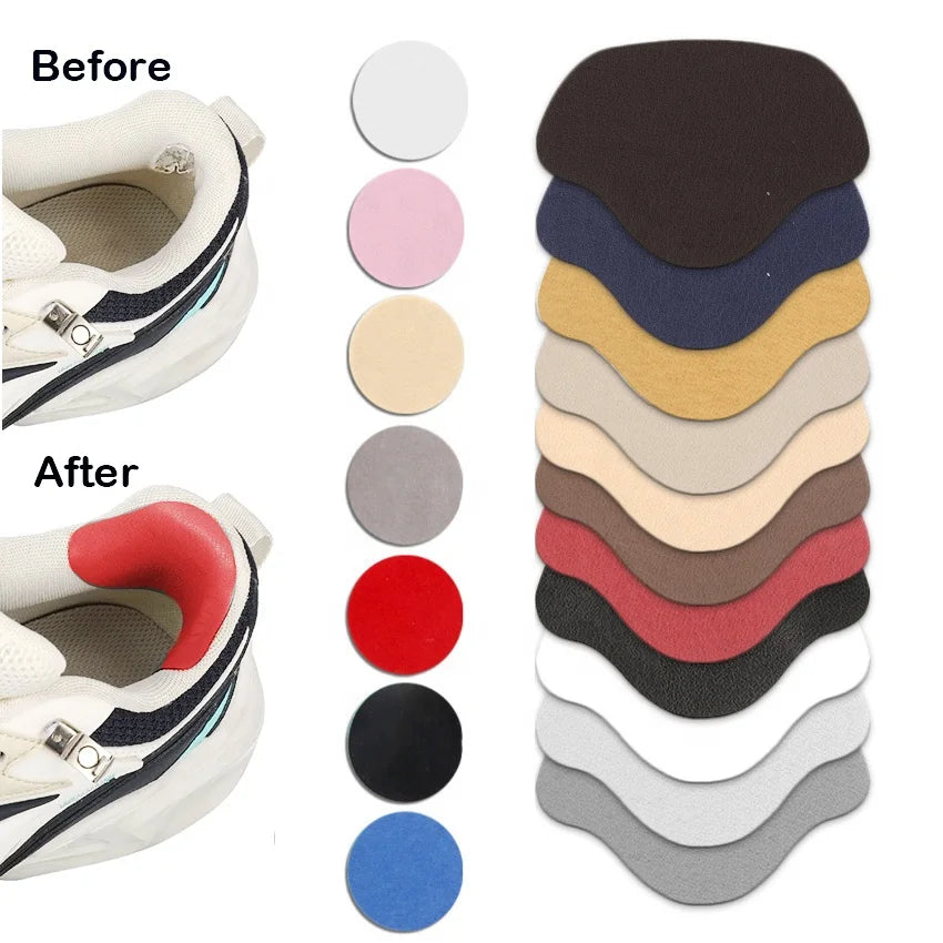Insoles 4PCS Heel Protector Sneakers Repair Stickers Shoes Worn Holes Shoe Repair Patches Shoes Lining Anti-wear Pads for Heel