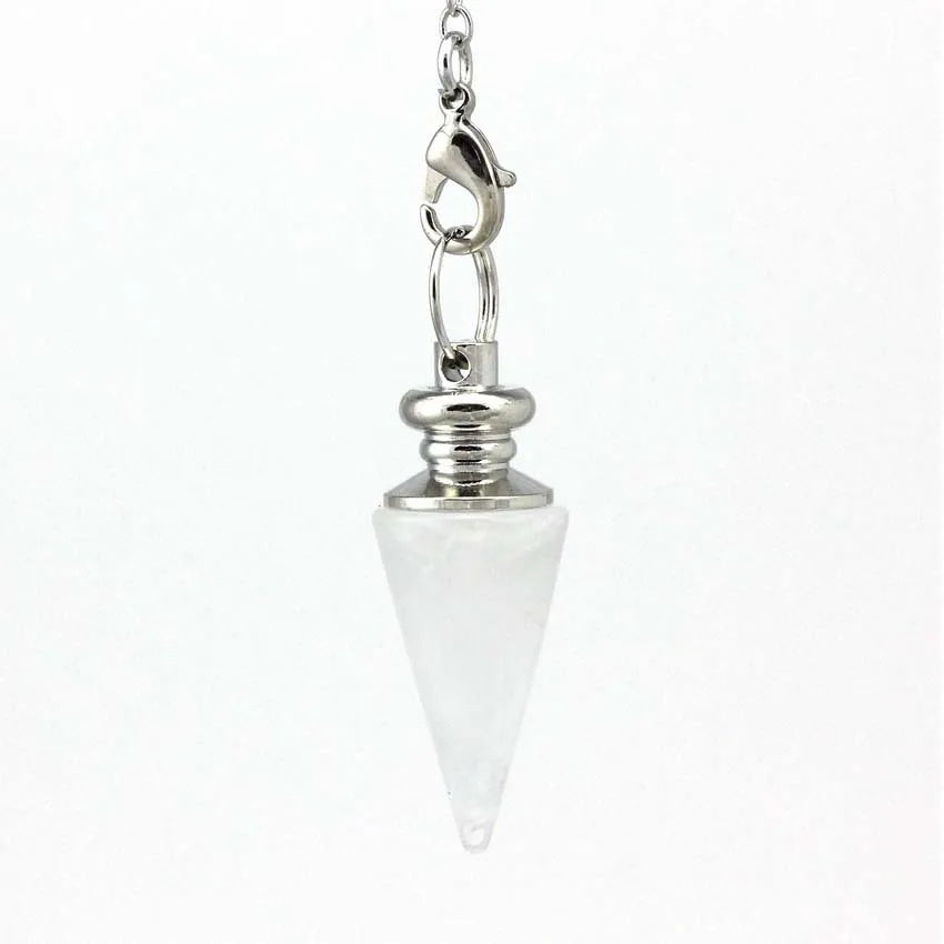 DIY Beauty anti-aging Healing Crystal Pendulum cone Natural Gemstone Pendulum chakra gifts & decoration