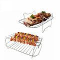 Manufacturer Air Fryer Rack Piece Stainless Steel Bbq Kebab Skewers Electric Fryer Accessories