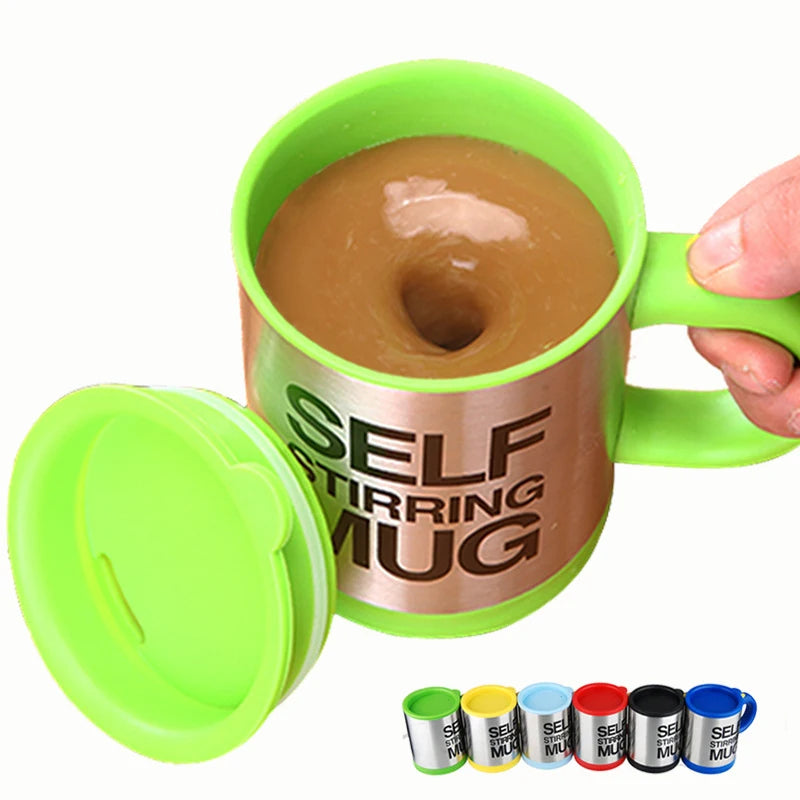 400ml Automatic Mixer Cup Stainless Steel Coffee Cup Electric Self Stirring Mug