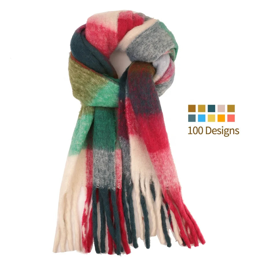 Wholesale Winter Scarf for Women Shawl Plaid Scarves