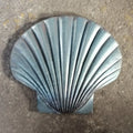 Wrought Iron Components Elements Stamped Steel Large Shell  for Gate Fence Stair Railing Handrail Panels