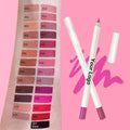 Low MOQ Lipstick Lipliner Set High Pigment Waterproof Private Label Makeup Nude Lipliner Pencil