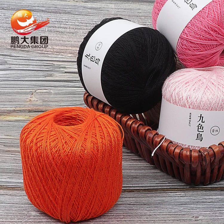 Fine Soft Bulky Turkey Crochet Set Knit Shorts Dye Cheap 100% Small Ply Lace Yarn Cotton
