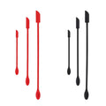 New Silicone Mini Pointed Scraper Extended Makeup Bottle Scraper Fruit Sauce Cream Spatula Double Headed Spoon Cake Knife
