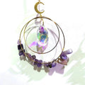 Wholesale beautiful metal crystal gemstone pendant sun eye catcher for home decoration car ornaments