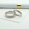 Wholesale Real 925 Sterling Silver Couples Purity Diamond Cut Rings Wedding Band Ring for Men Women
