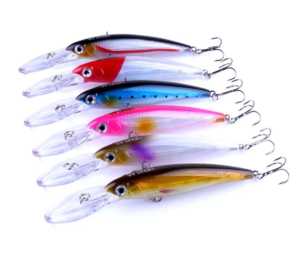 Hengjia Recommend Playing up Gifts Minnow 17cm 30g Big Fishing Lures Minnow Lure