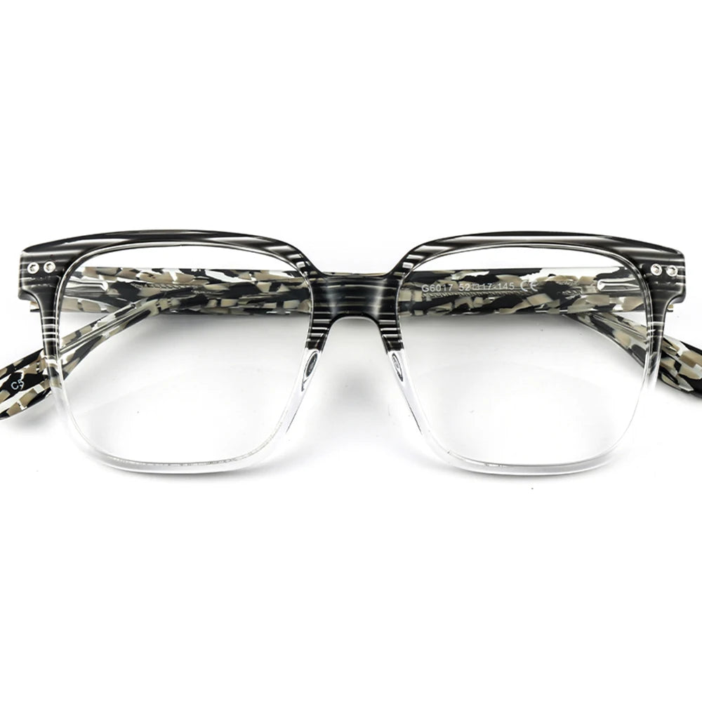 G6017 Wholesale 2023 New Design Eyeglasses Frames Men Women Classical square Thicken Handmade Acetate Eyewear Glasses Frames