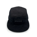 Woven Private Embroidered Patch 5-Panel Five Trendy Custom Black Mesh Camper Gorra Cap Y2K Style for Outdoor Sports