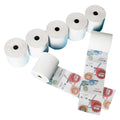 Customized Printing Matt Thermal Paper 160 mm X 65 mm Folded  Type Lottery Ticket