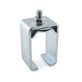 RHETECH European Style Single Box Rail Splice Bracket Hot Sale Wall Mount Steel Box Rail Joint Connector Clamp Screws for Door