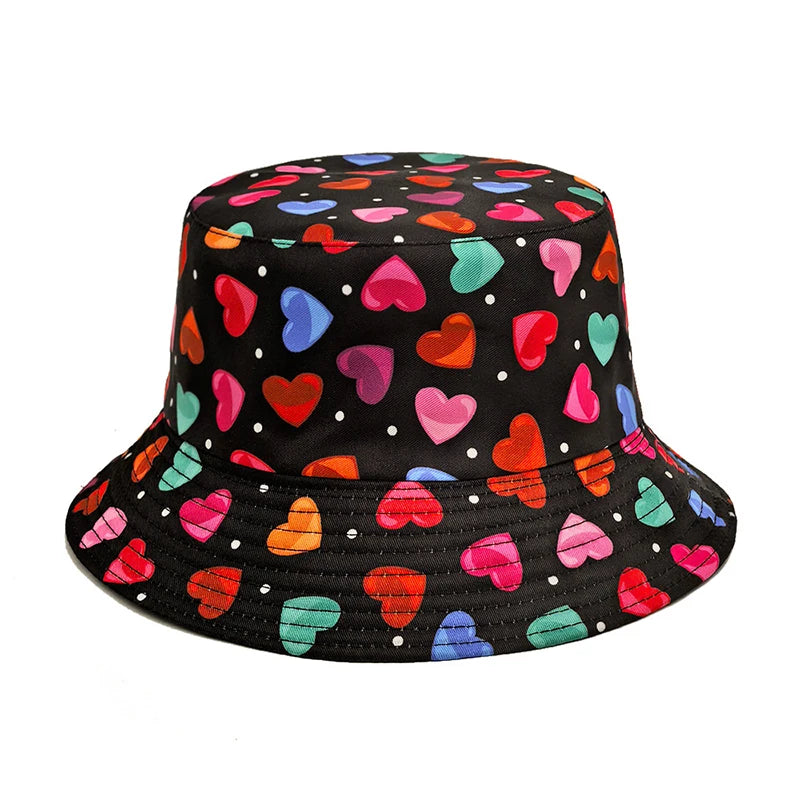Landfond New Valentine's Day Accessory Romantic Couple Outdoor Travel Fisherman Cap Sun Hat