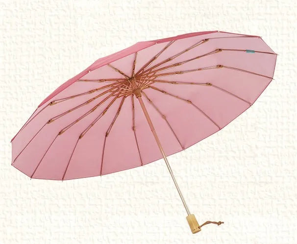 Custom with Wooden Handle Umbrella Designed Umbrella Fancy Japanese Korea Folding Umbrella