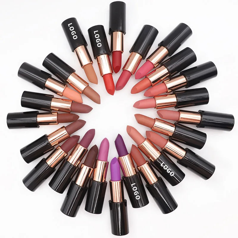 Custom Logo Private Label Sunscreen Mineral Vegan Travel Size CE Certified Nude Color Lipstick Set