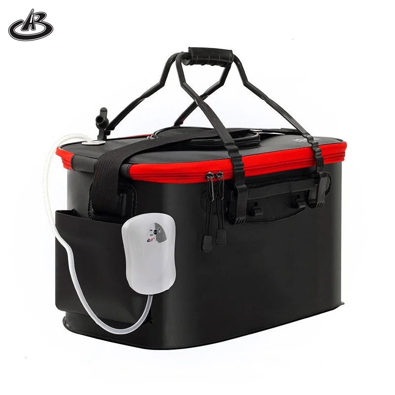 Portable EVA Fishing Bag Collapsible Fishing Bucket Live Fish Box Camping Water Container Pan Basin EVA Fishing Bucket
