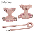 2024 Velvet Valentines Dog Harness Step in Insublimation Adjustable Custom Dog Harness Set for Small Dogs