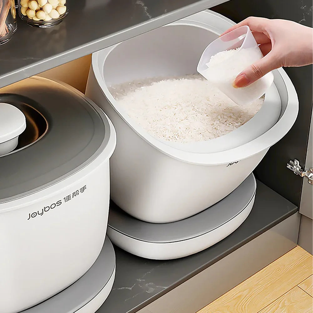JOYBOS Kitchen Container Bucket Nano Insect-Proof Moisture-Proof Rice Box Grain Sealed Jar Home Storage Pet Dog Food Store Box