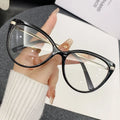 DOISYER 2024 Women's Optical Frame Eyeglasses Trendy Retro Cow Color High-End Tr90 Cat Eye Blue Light Block Glasses New Arrivals