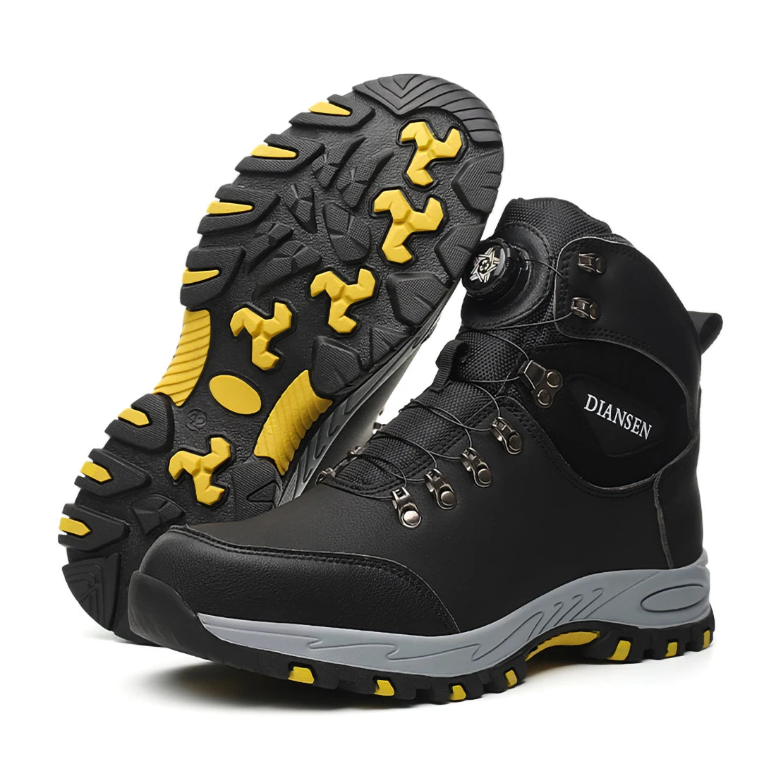 Diansen New Fashion Light Weight Breathable Working Steel Toe Flykniting Fabric Upper Sports Safety Shoes