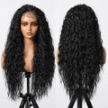 13*6 HD U Lace Wig Synthetic Japanese Future Fiber Natural Soft Wig Color Mixing 180% Density Black