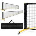 JuDing/OEM DZ-B508 6.7 Meter Durable Iron Pipe Portable Pickleball Net Frame with Wheels 16 Holes 100g for Outdoor Sports Adults