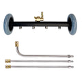 Pressure Washer Undercarriage Cleaner 16 Inch Power Washer Surface Cleaner Under Car Wash Water Broom Cleaning Equipment Parts