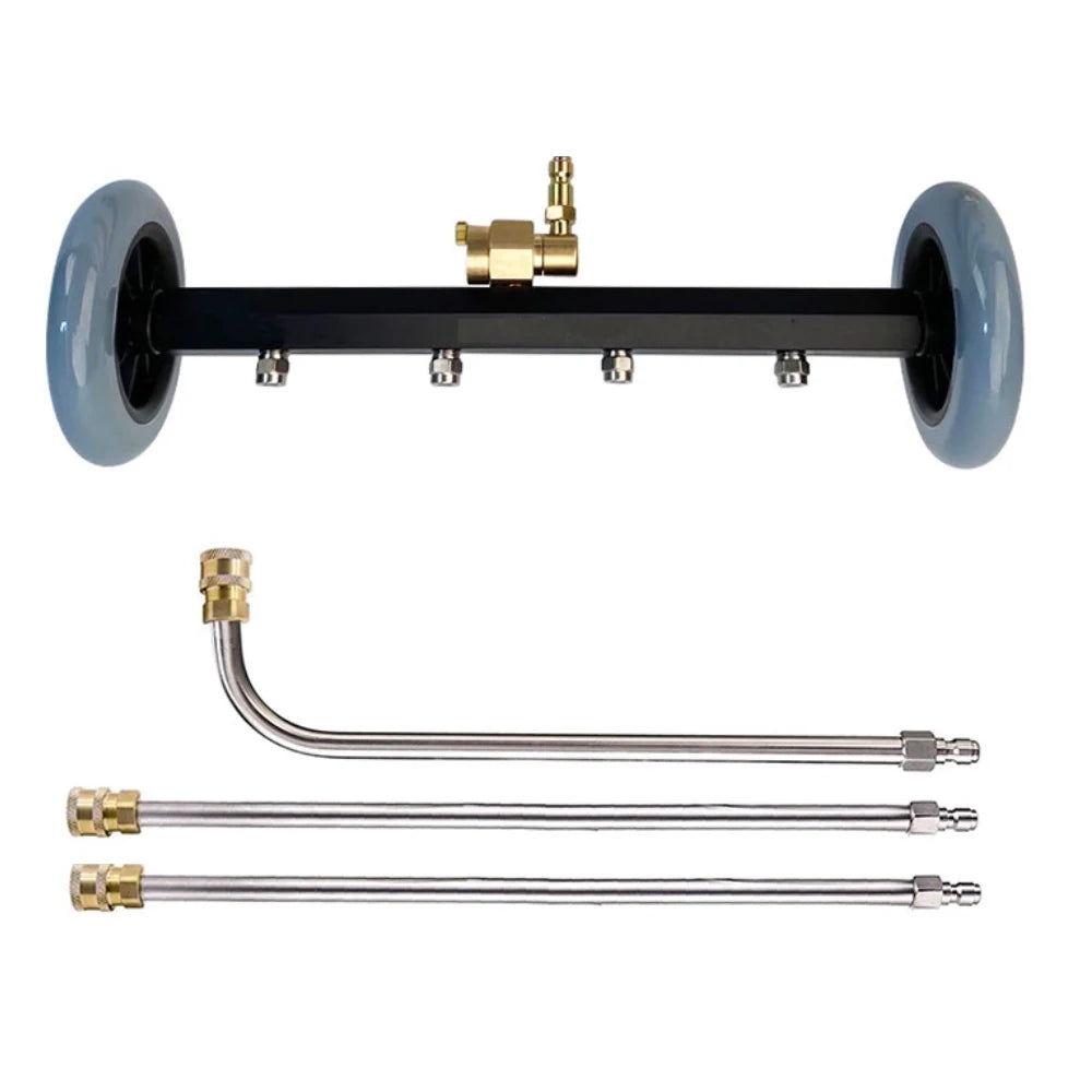 Pressure Washer Undercarriage Cleaner 16 Inch Power Washer Surface Cleaner Under Car Wash Water Broom Cleaning Equipment Parts